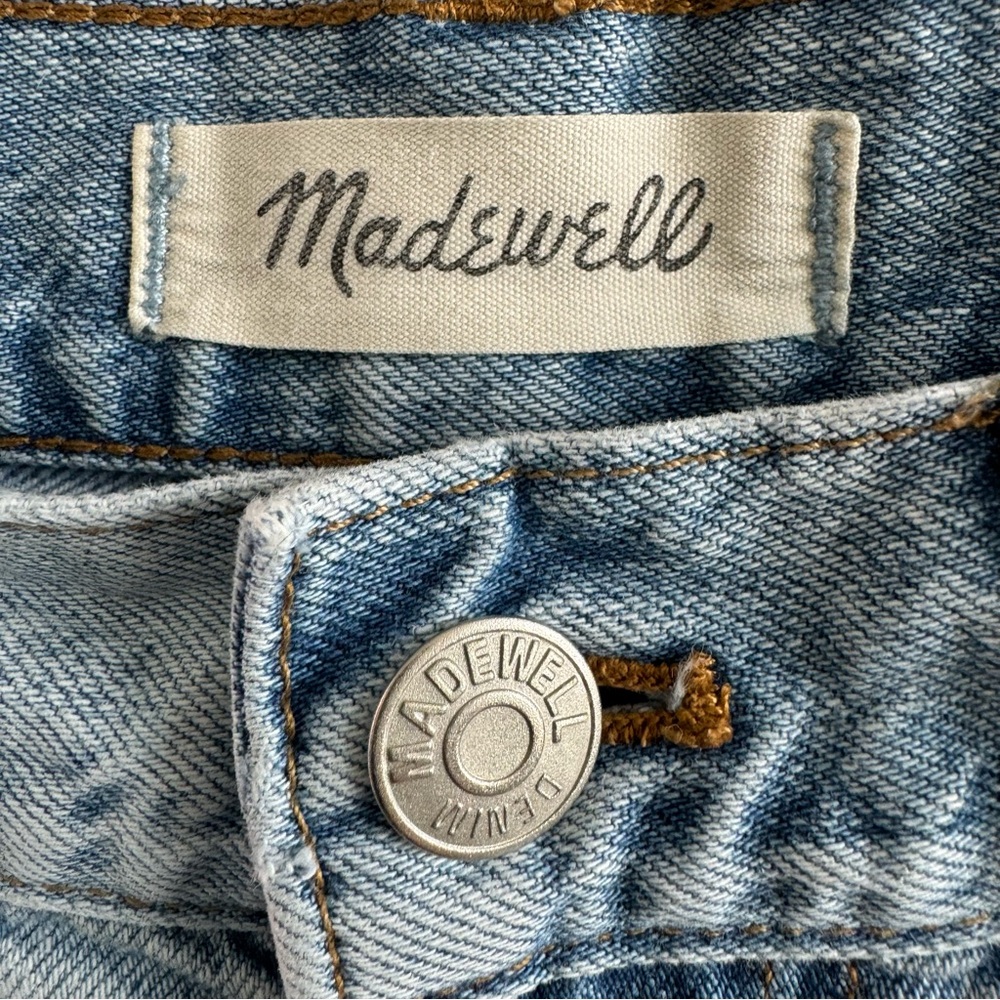 Madewell The Perfect Vintage Jean in Fitzgerald Wash *** CROPPED RAW HEM *** - Picture 7 of 11